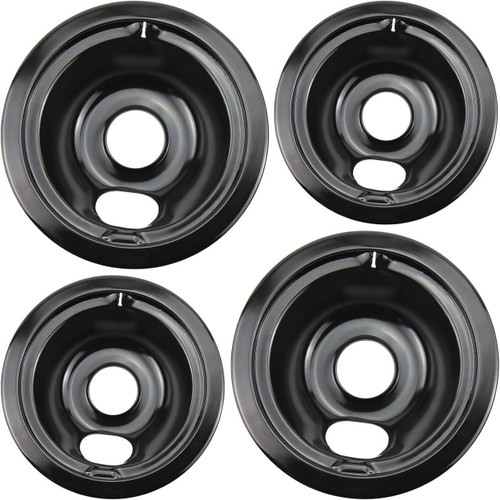 Jenn-Air CVE1400B-C Range Drip Pans (2) 6" (2) 8" (Black)