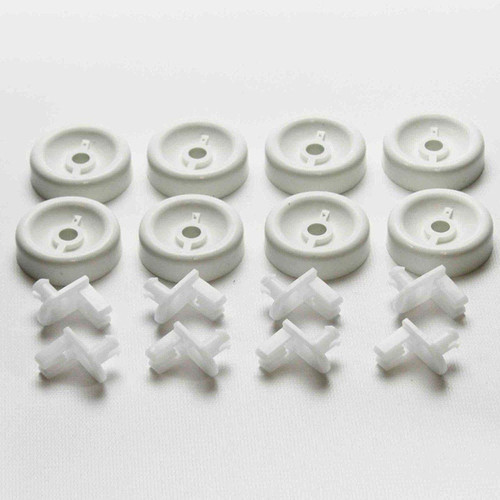 For GE Dishwasher Lower Rack Roller Wheel Kit - 8 Pack # RP5636895PAZ480