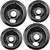 KitchenAid KERS507YWH4 Range Drip Pans (2) 6" (2) 8" (Black)