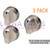 Gas Range Burner Knob Kit 2 (EBZ37189611) Knobs & 1 (EBZ37189609) Knob for LG