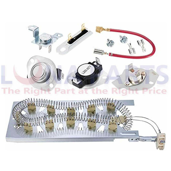 11069822801 Kenmore Dryer Heater Thermostat Fuse Kit