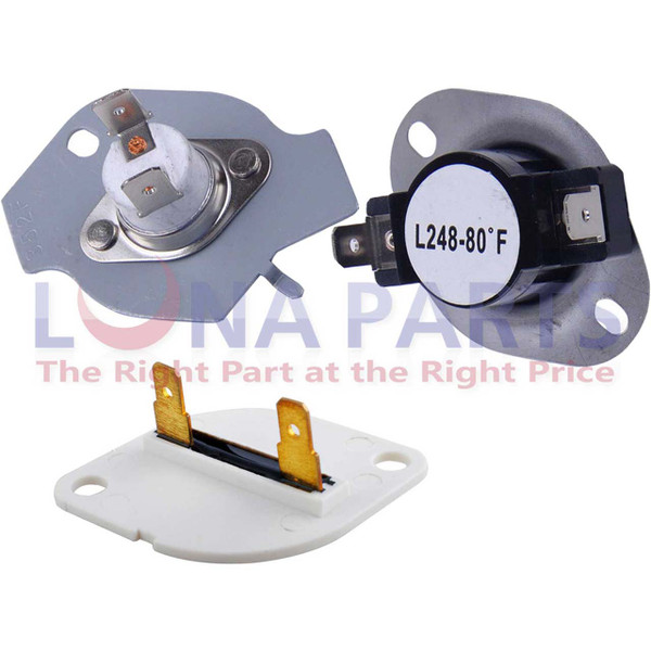 279769 & 3390719 Thermal Cut Out & Fuse for Whirlpool, Kenmore Dryers