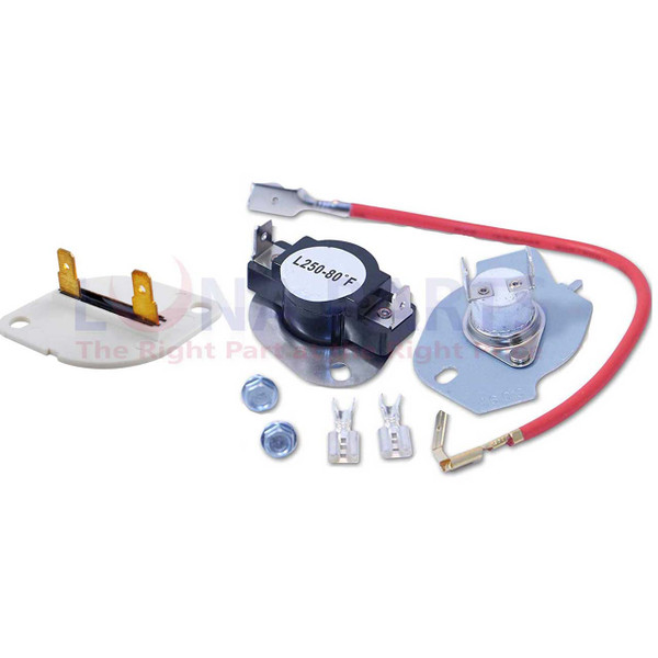 Dryer Thermal Cut Out Off Kit with Fuse 3390719 and 279816 for Whirlpool Kenmore