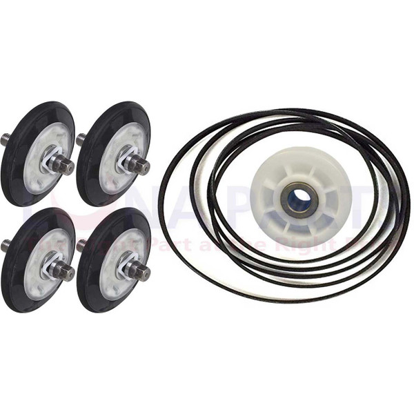 4581EL2002A 4560EL3001A 4400EL2001F DRYER DRUM ROLLER BELT PULLEY KIT FOR LG