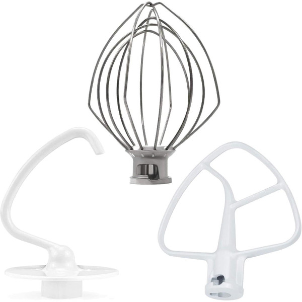 KitchenAid KSM100PSMC0 Mixer Dough Hook Flat Beater Wire Whip Set