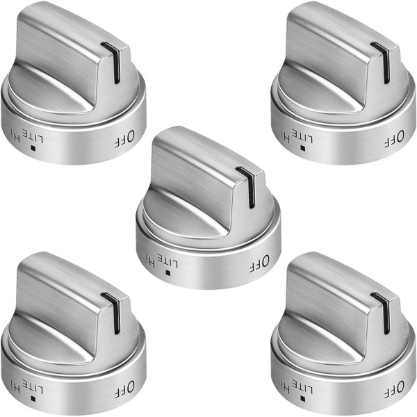 GE JGB860SEJ3SS Gas Range Oven Burner Knobs (5 Pack)