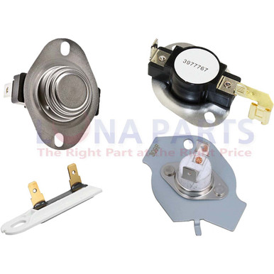 Kit Termostato E Fusibile Termico Per Asciugatrice – Compatibile Whirlpool Kenmore 3387134 3977767 3392519 3977393 - Foto 2