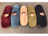 Suede Moroccan Babouche Slippers. Handmade by skilled artisans in Morocco.