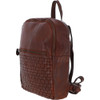 Leather Vintage Wash Backpack - Cognac