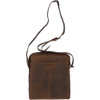 Vintage leather crossbody bag - Tan