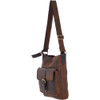 Vintage Oily Hunter Leather body Bag  - Brown