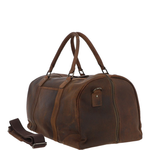 Chestnut Chelsea Veg Tan Harold Large Travel Holdall