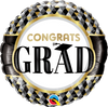 Foil Round Congrats Grad Balloon | Qualatex