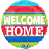 Foil Round Welcome Home Bright Stripes Balloon | Anagram