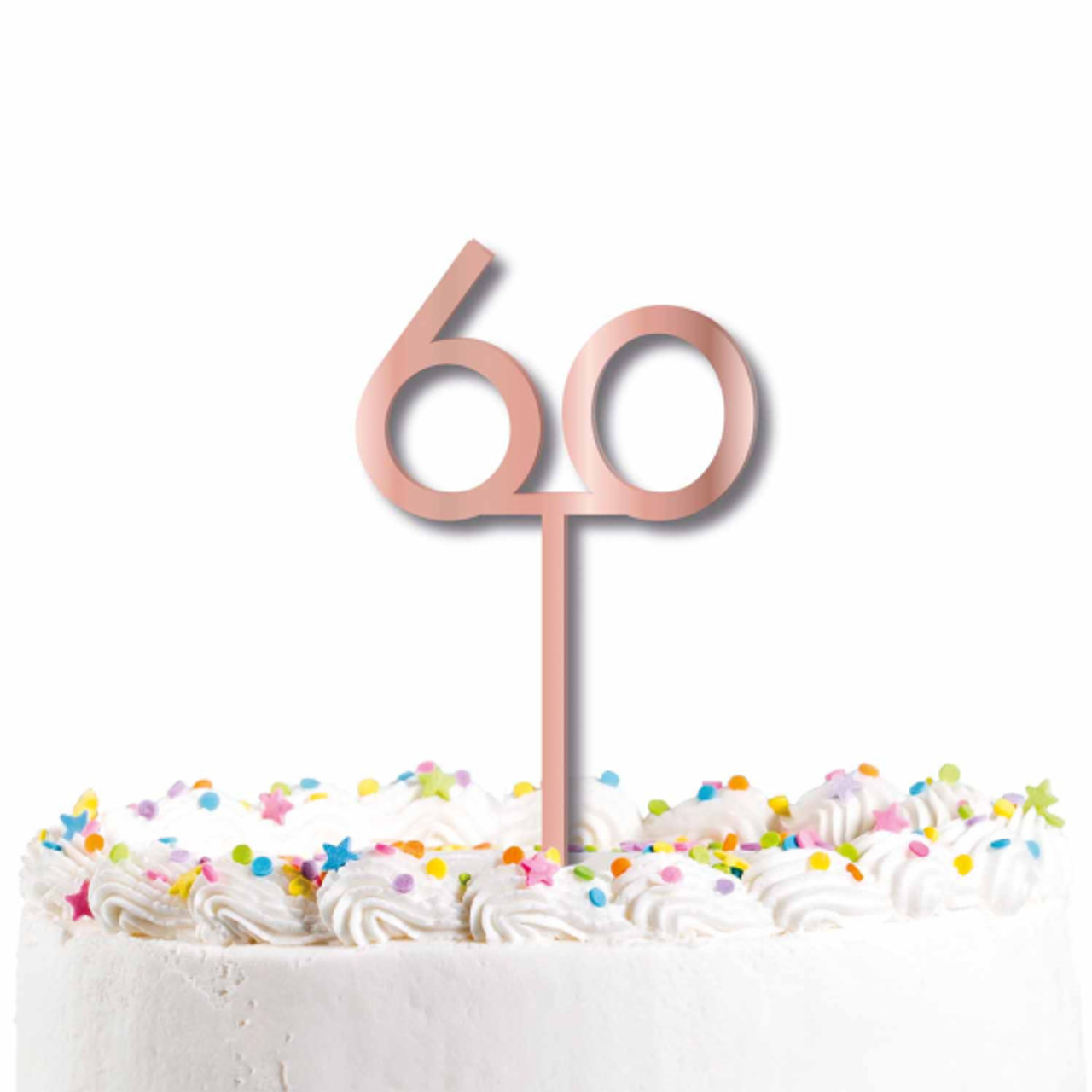 Edible cake toppers | 60th Birthday - Pink and Black | Edibilis