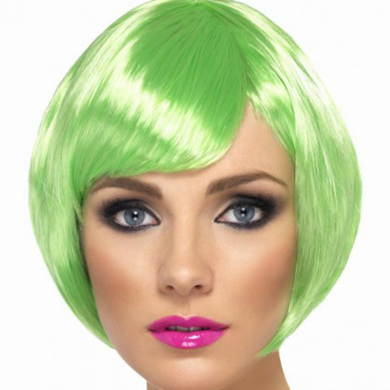 lime green wig