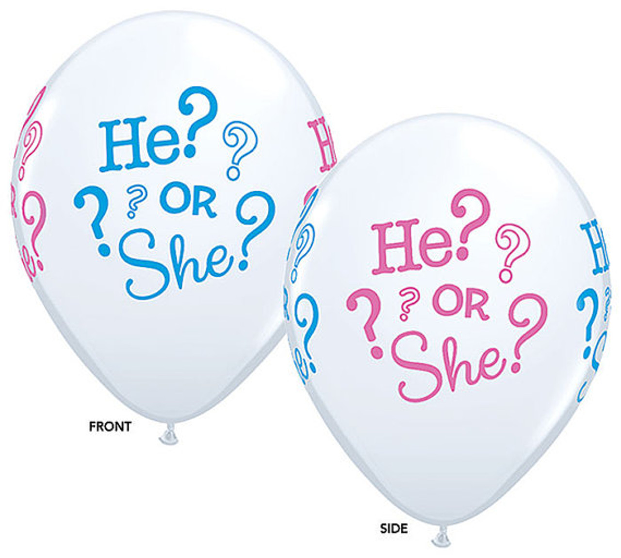 Latex Gender Reveal He Or She Baby Balloons Qualatex Latex Gender Reveal He Or She Baby Balloons Qualatex