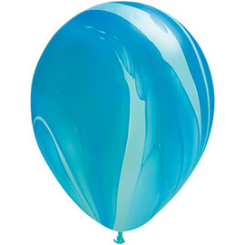 Latex Agate Blues Balloons | Qualatex 