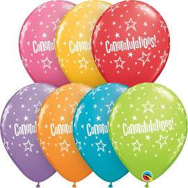Latex Congratulations Festive Star Balloon | Qualatex