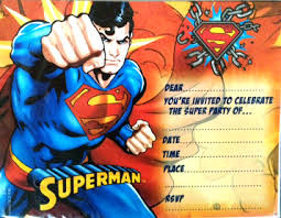 Superman Invitations