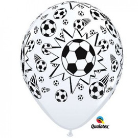 Latex Printed Soccer Balls Balloons | Qualatex