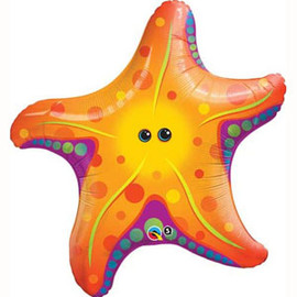 Foil Supershape Starfish  Balloons | Qualatex