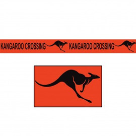 Aussie Kangaroo Crossing Party Tape | Beistle