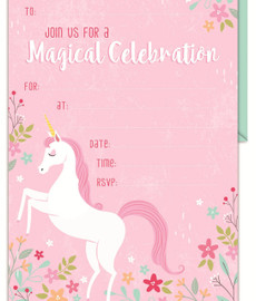 Unicorn Garden Party Invitation | Artwrap