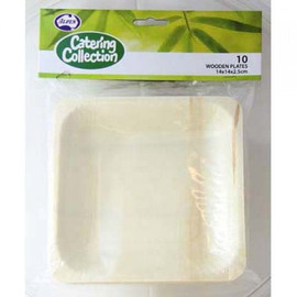 Wooden Square Snack Plates | Alpen