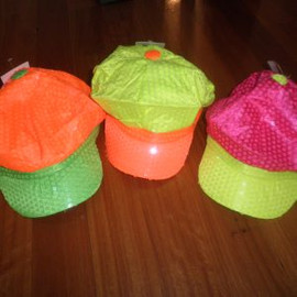 1980's Neon Sequin Newsboy Cap | Trademart