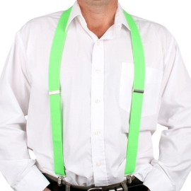Suspenders Neon Lime Green | Trademart