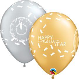 Latex Printed New Year Confetti Countdown Balloon | Qualatex