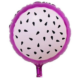 Foil Printed Dragon Fruit Slice Balloon |