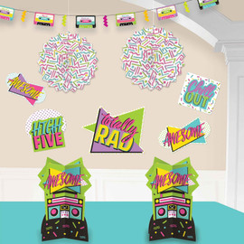1980's Awesome Party Room Decorating Kit | Amscan