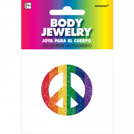 Body Jewelry Peace Sign Tattoo | Amscan