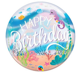 Bubble Mermaid Happy Birthday Balloon | Qualatex