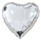 Foil Heart Shaped Silver Balloon | Anagram