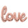 Foil Giant Script 'LOVE' Set Rose Gold Balloons | Alpen