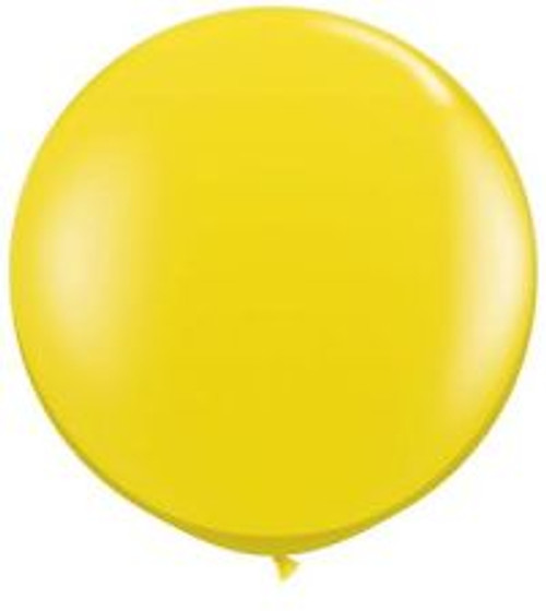 Latex Round 90cm Fashion Yellow Balloon | Qualatex Latex Round 90cm Fashion Yellow Balloon | Qualatex