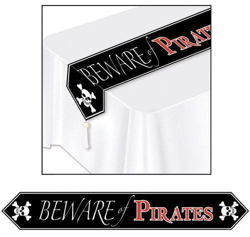 'Beware Of Pirates' Table Runner | Beistle 'Beware Of Pirates' Table Runner | Beistle