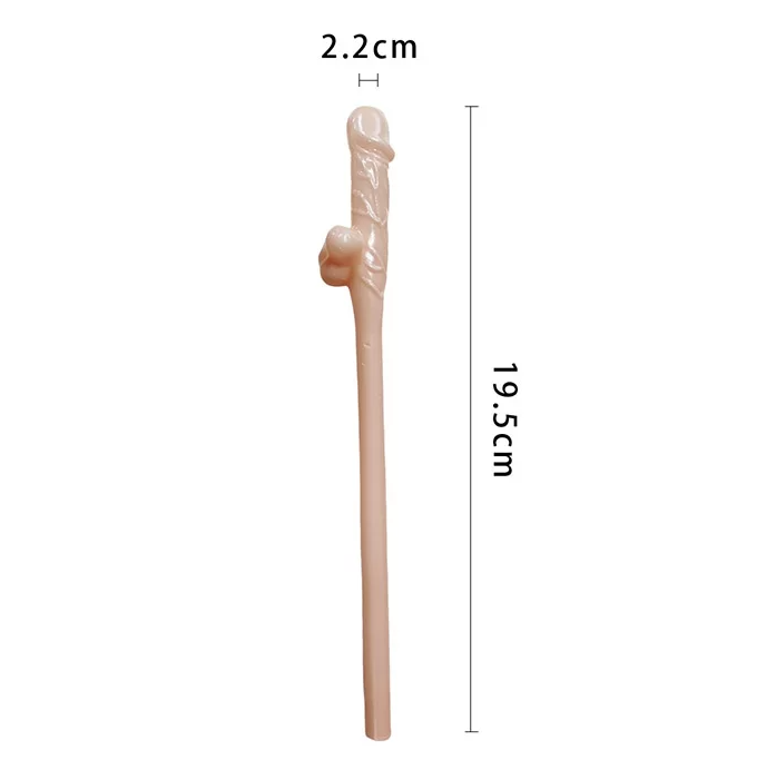 Naughty Nude Hen's Party Willy Penis Straw Pack