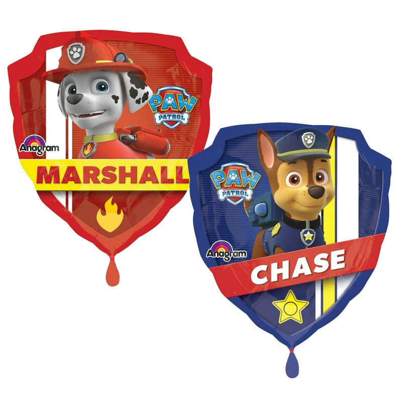 Foil Supershape Paw Patrol Chase Marshall Balloon