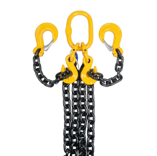 Chain sling 2-part Grade 80, Sling hook, bucket