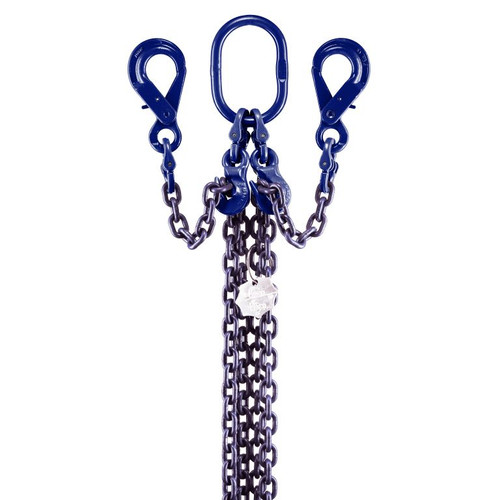 Chain sling 2-part, Autolock hooks, Grade 100, Length: 3m