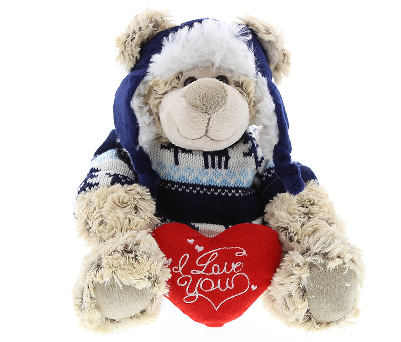 valentine's day polar bear stuffed animal