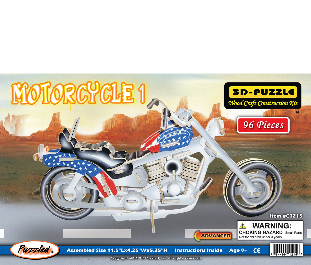 Pre-Colord 3D Puzzles Motorcycle 1