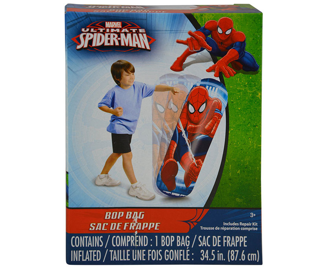 punching spiderman toy