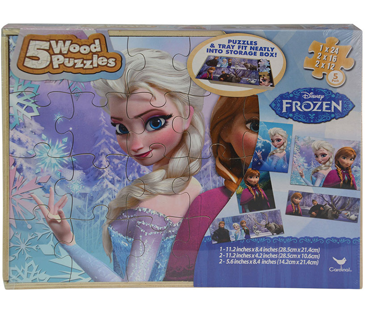 disney frozen 5 wood puzzles