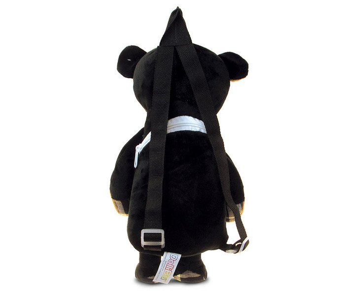 Stylish Plush Backpack Black Bear