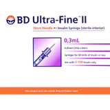 BD Ultra-Fine II 0.3mL 31G 328822 (100 Syringes)